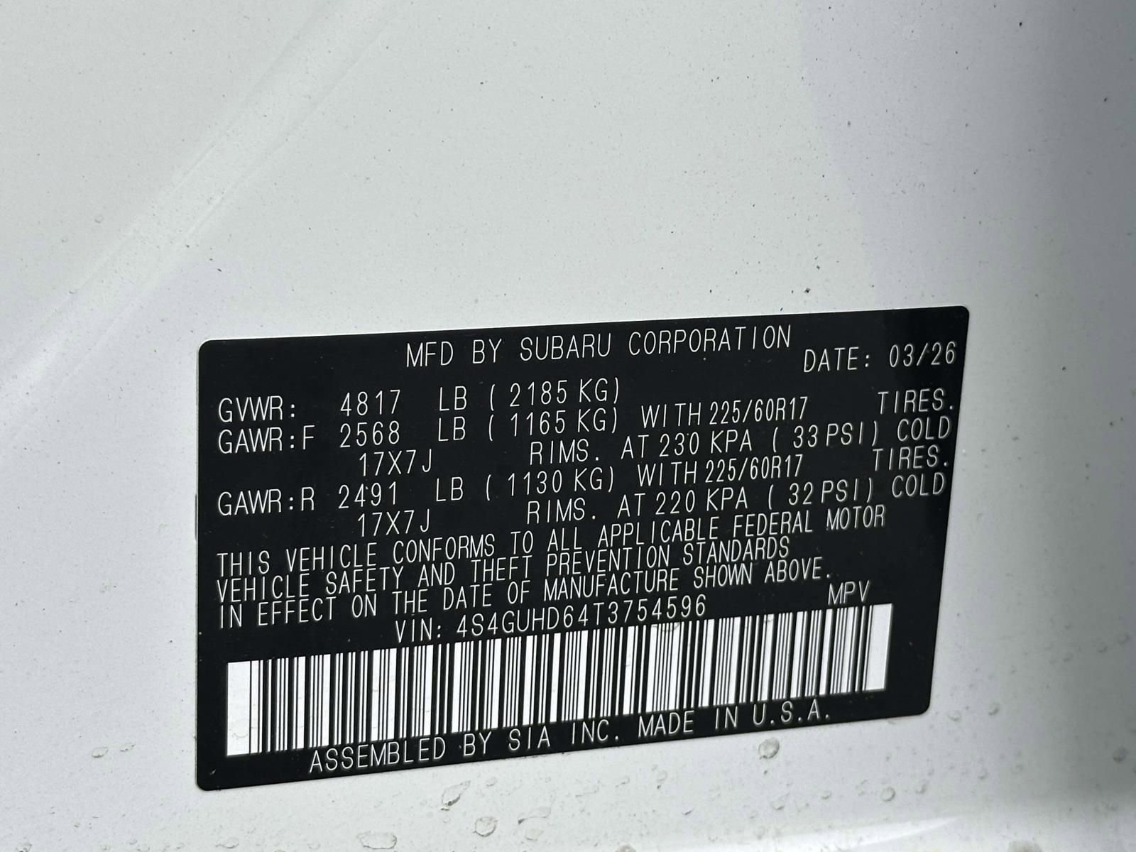 New 2026 Subaru Crosstrek 2.0i Premium AWD/4WD image 15