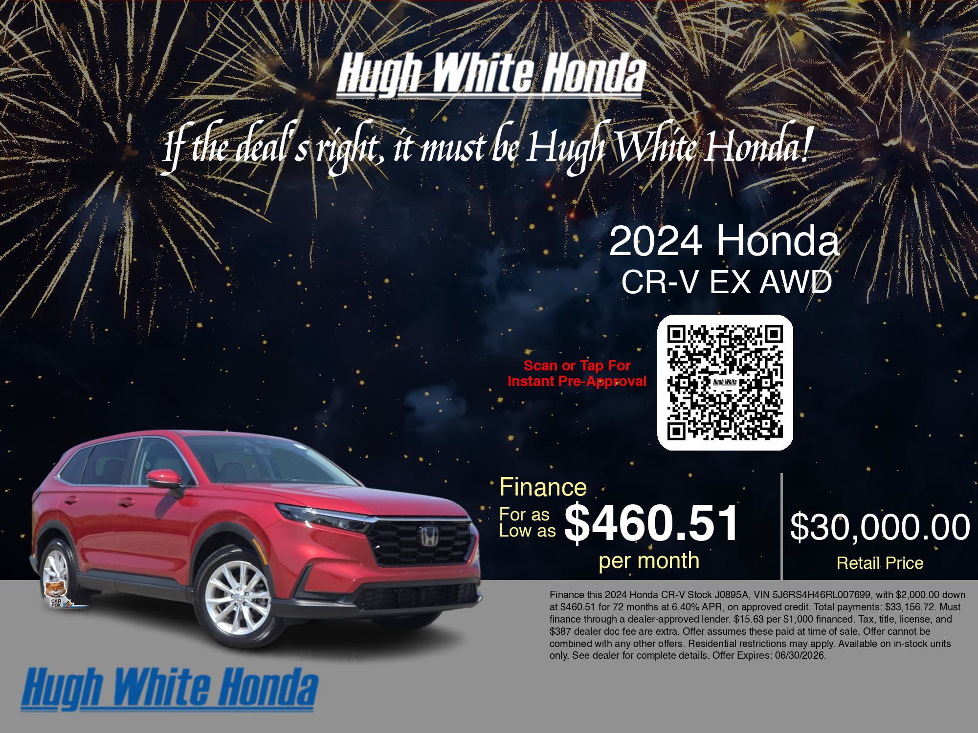 Used 2024 Honda CR-V EX image 3