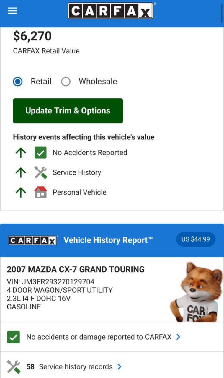 Used 2007 MAZDA CX-7 Grand Touring FWD image 17