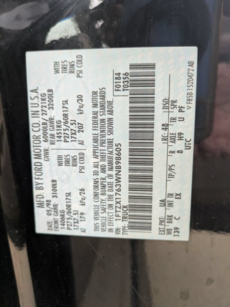 Used 1998 Ford F150 XLT RWD image 12