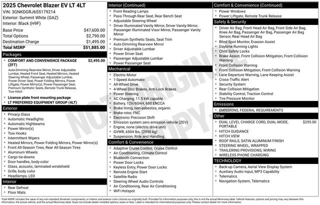 New 2025 Chevrolet Blazer EV LT image 2
