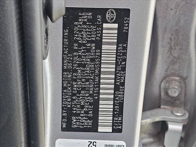 Used 2021 Toyota Camry SE FWD image 16