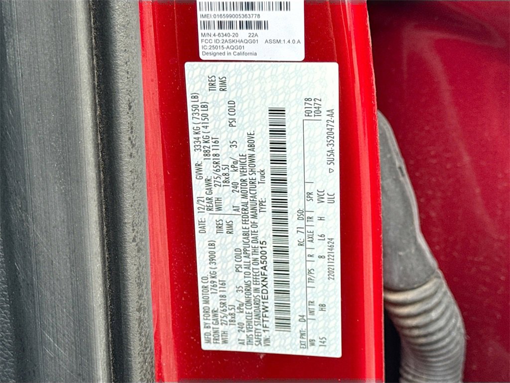 Used 2022 Ford F150 Lariat w/ Equipment Group 502A High image 34