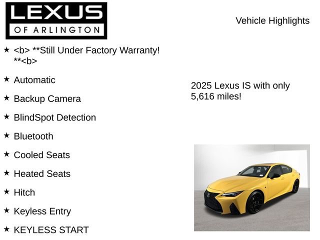 Certified 2025 Lexus IS 500 image 7