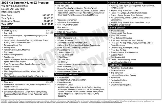 New 2025 Kia Sorento SX Prestige image 5