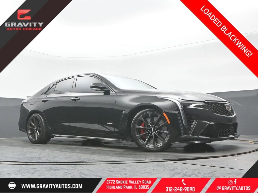 Used 2022 Cadillac CT4 V Blackwing w/ Driver Assist Package RWD image 1