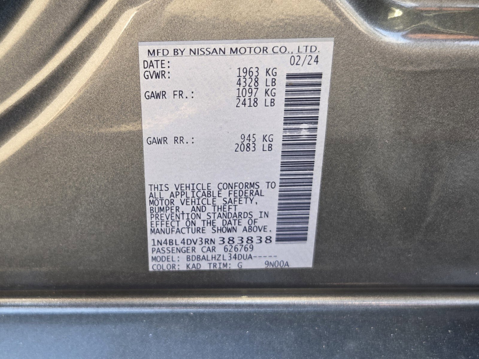 Used 2024 Nissan Altima 2.5 SV image 34