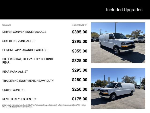 New 2025 Chevrolet Express 2500 Work Van 3D Extended Cargo Van w/ Driver Convenience Package RWD image 14