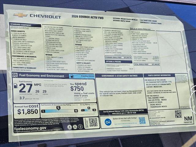 New 2026 Chevrolet Equinox ACTIV w/ Convenience Package III image 17