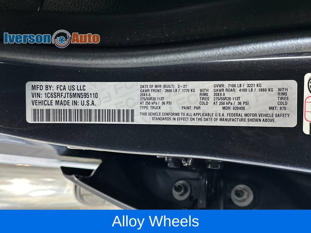 Used 2021 RAM 1500 Laramie w/ Protection Group AWD/4WD image 14