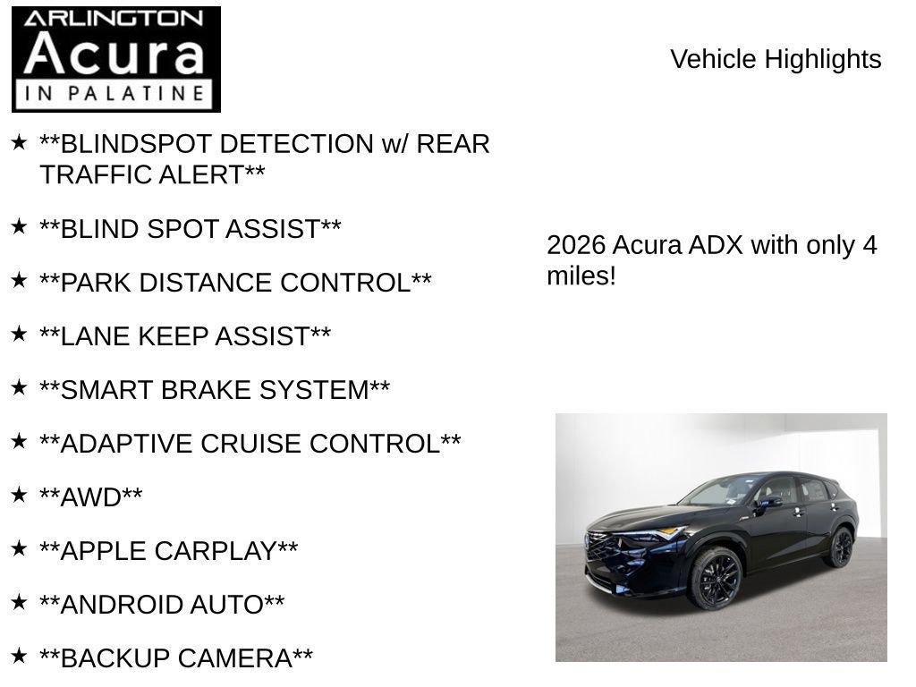 New 2026 Acura ADX A-Spec image 7