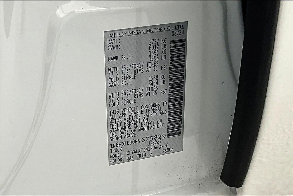 Used 2024 Nissan Frontier Pro-X w/ Technology Package image 41