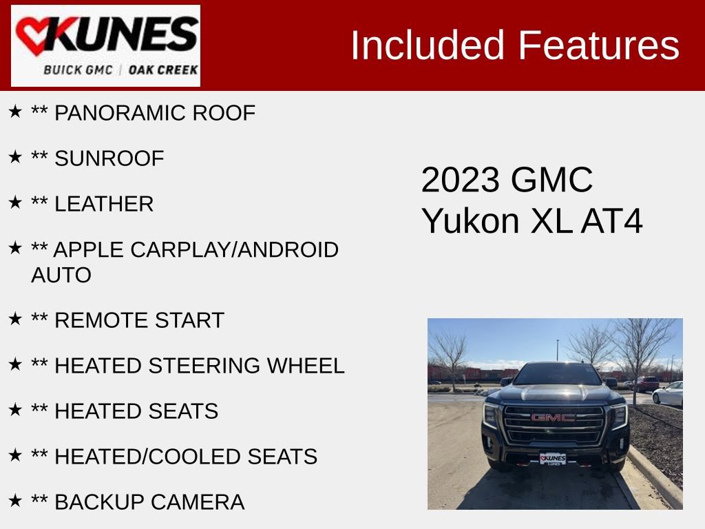 Used 2023 GMC Yukon XL AT4 image 2