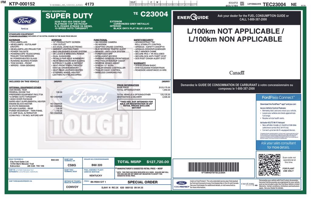 Certified 2026 Ford F450 Platinum AWD/4WD image 47