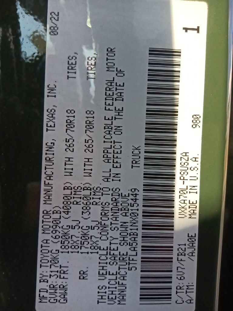 Used 2022 Toyota Tundra SR5 w/ Convenience Package image 36