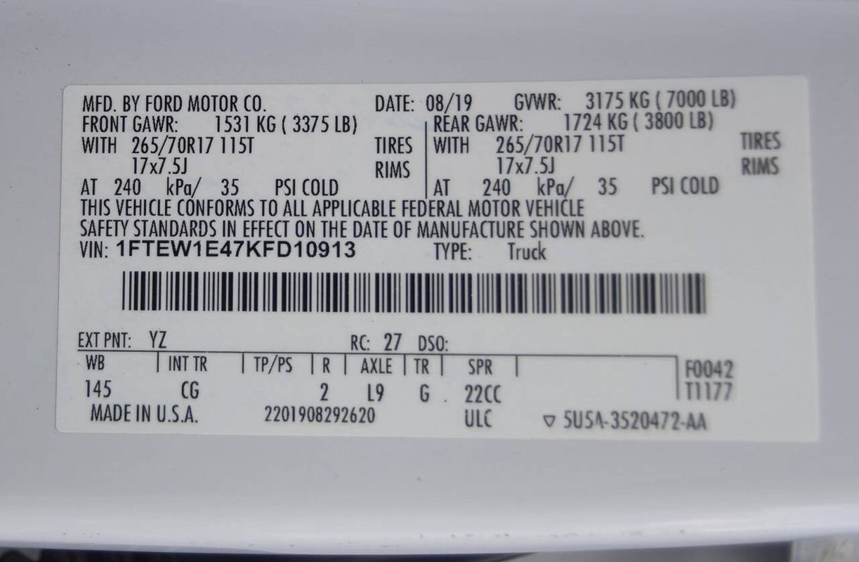 Used 2019 Ford F150 XL w/ Equipment Group 101A Mid image 44