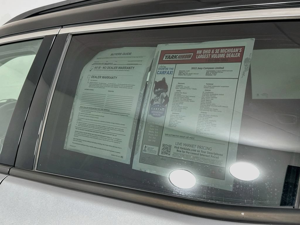 Certified 2022 Jeep Compass Limited AWD/4WD image 15