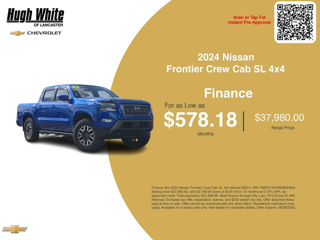 Used 2024 Nissan Frontier SL w/ Technology Package AWD/4WD image 3