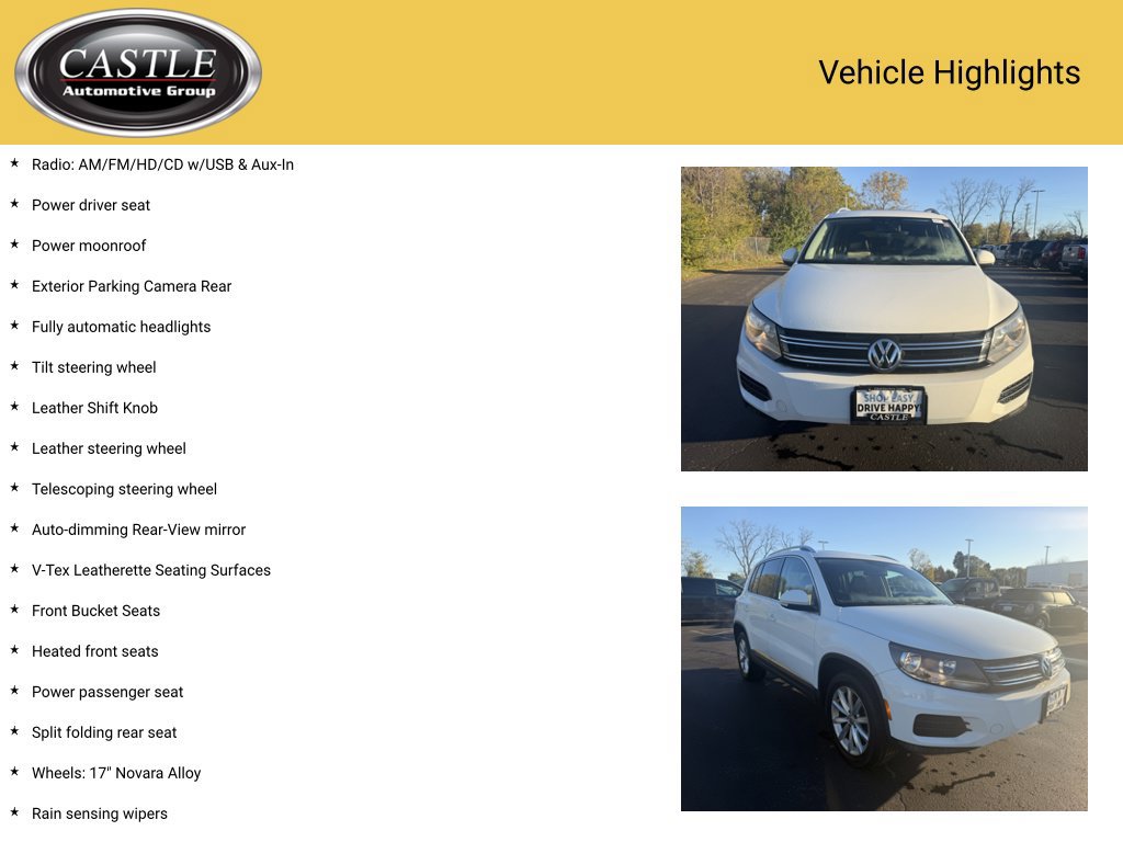 Used 2017 Volkswagen Tiguan Wolfsburg Edition FWD image 4