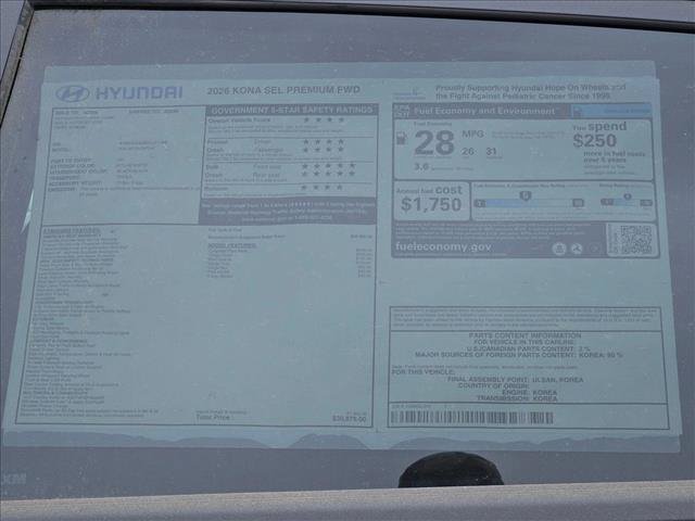 New 2026 Hyundai Kona SEL Premium FWD image 16
