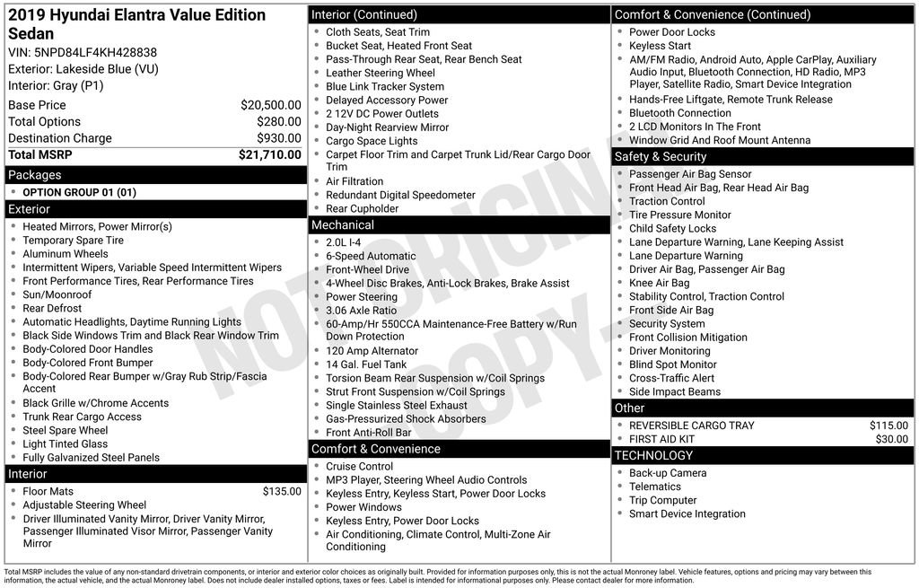 Used 2019 Hyundai Elantra Value Edition image 5