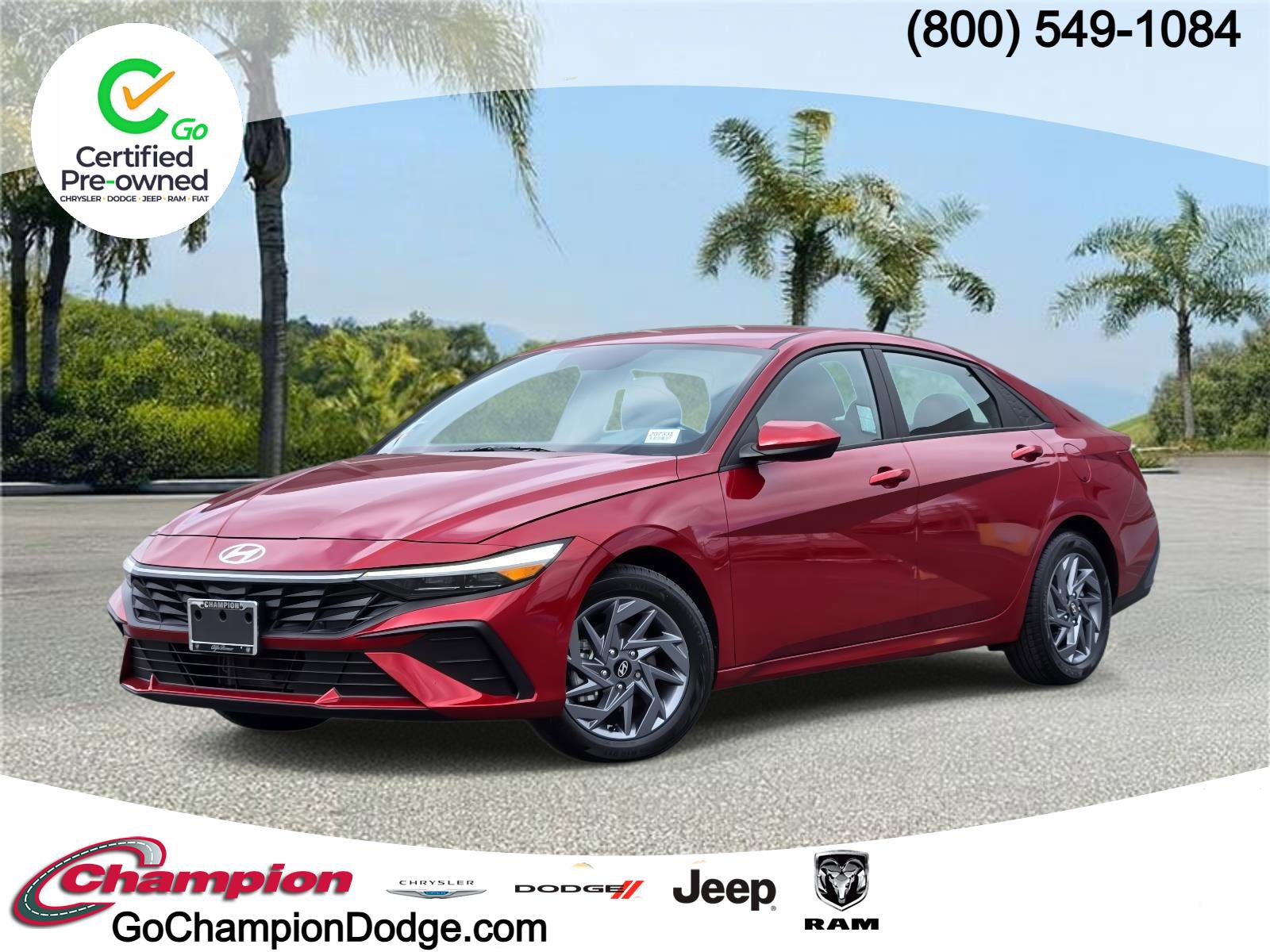 Used 2024 Hyundai Elantra Blue image 1