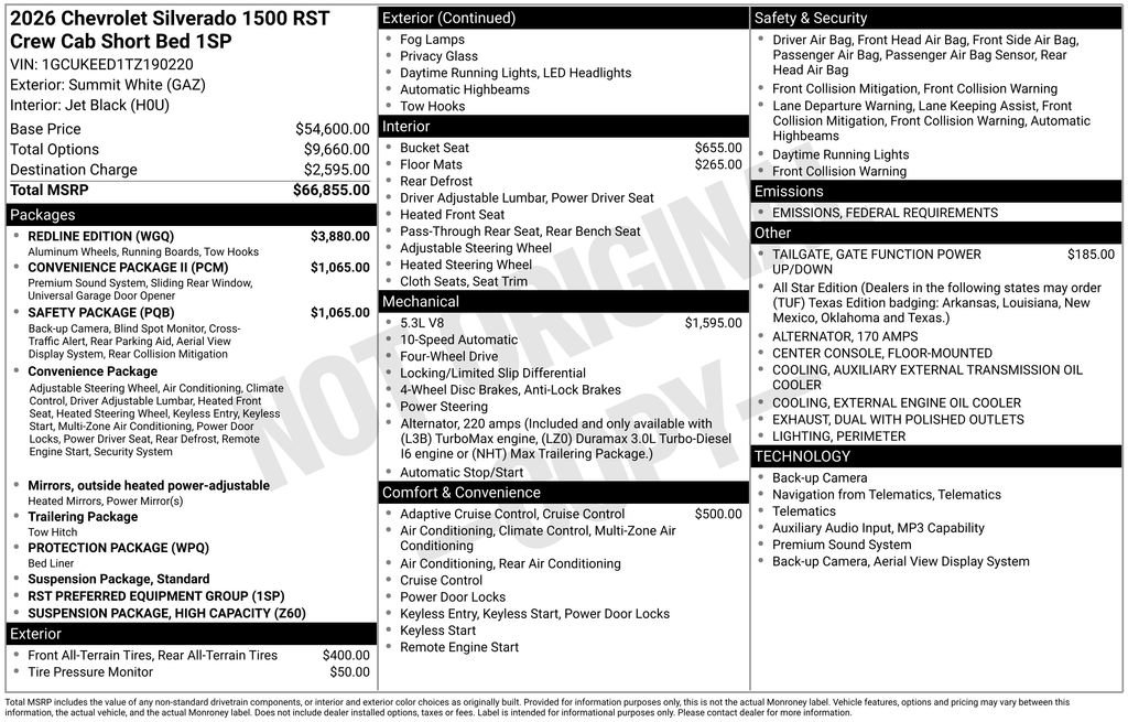 New 2026 Chevrolet Silverado 1500 RST w/ Redline Edition image 26