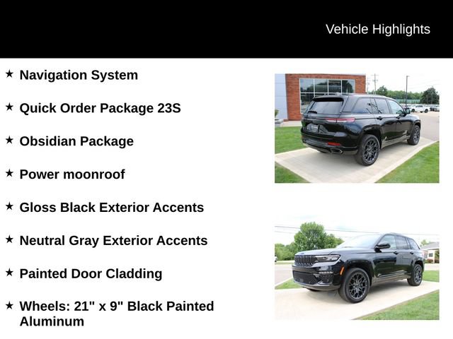 Used 2025 Jeep Grand Cherokee Summit w/ Obsidian Package AWD/4WD image 4