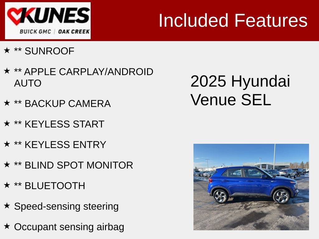 Used 2025 Hyundai Venue SEL FWD image 2