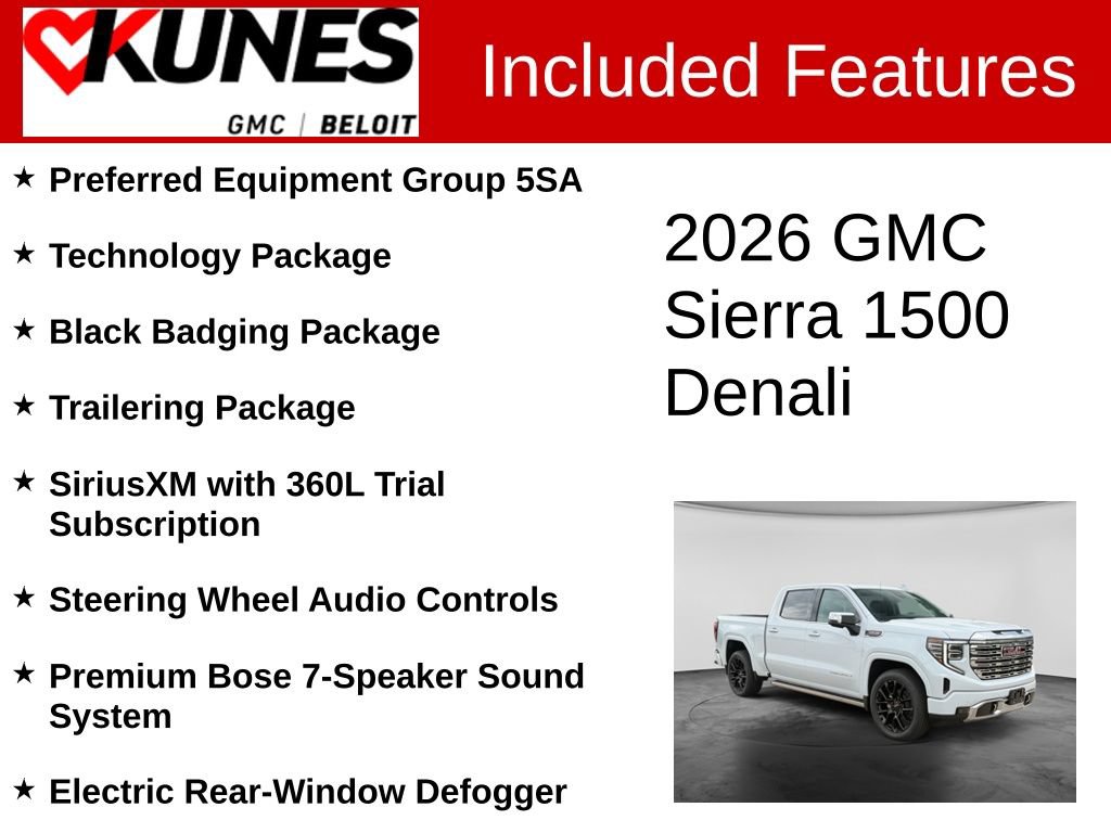 New 2026 GMC Sierra 1500 Denali w/ Technology Package AWD/4WD image 2