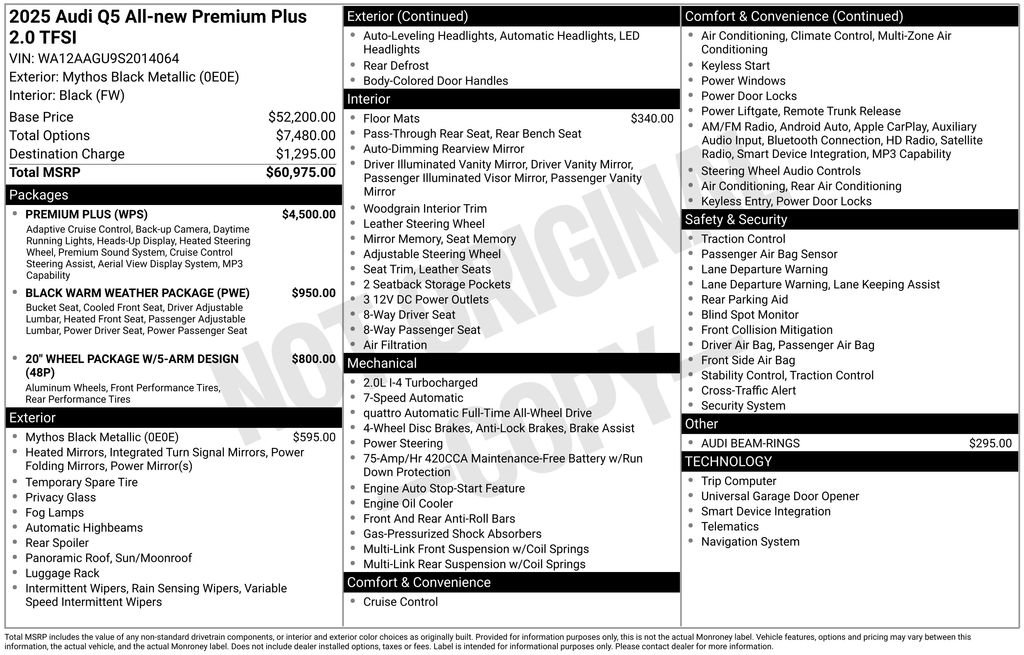 Certified 2025 Audi Q5 Premium Plus w/ Premium Plus AWD/4WD image 3