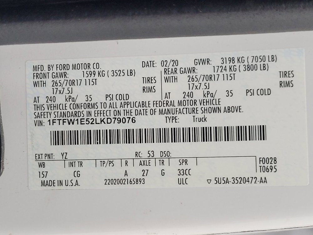 Used 2020 Ford F150 XL w/ Equipment Group 101A Mid image 33