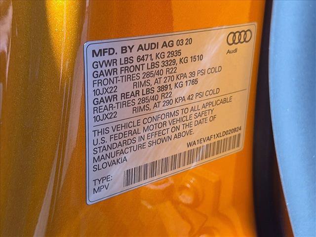 Used 2020 Audi Q8 Premium Plus w/ Premium Plus Package AWD/4WD image 14