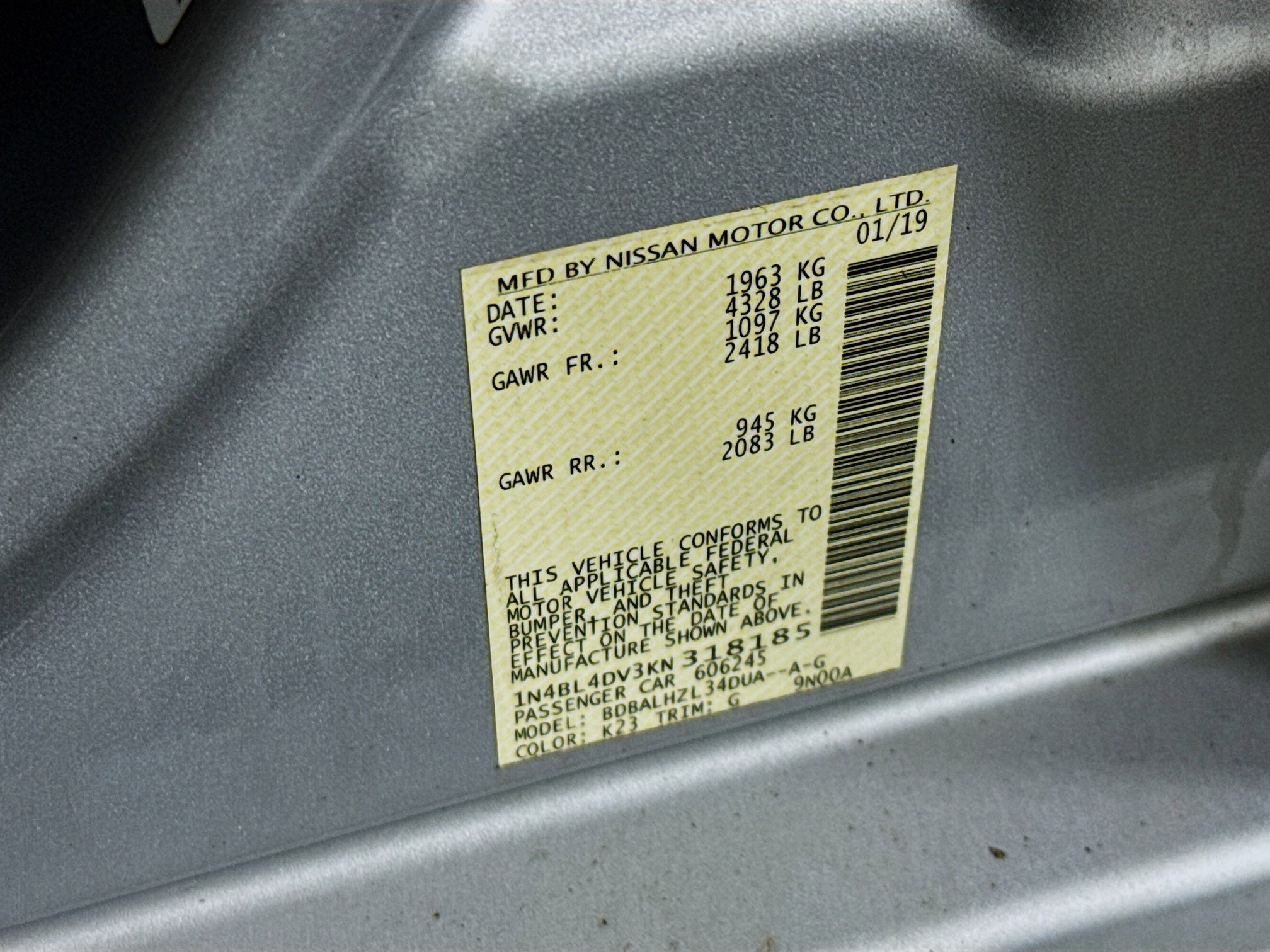 Used 2019 Nissan Altima 2.5 SV image 39