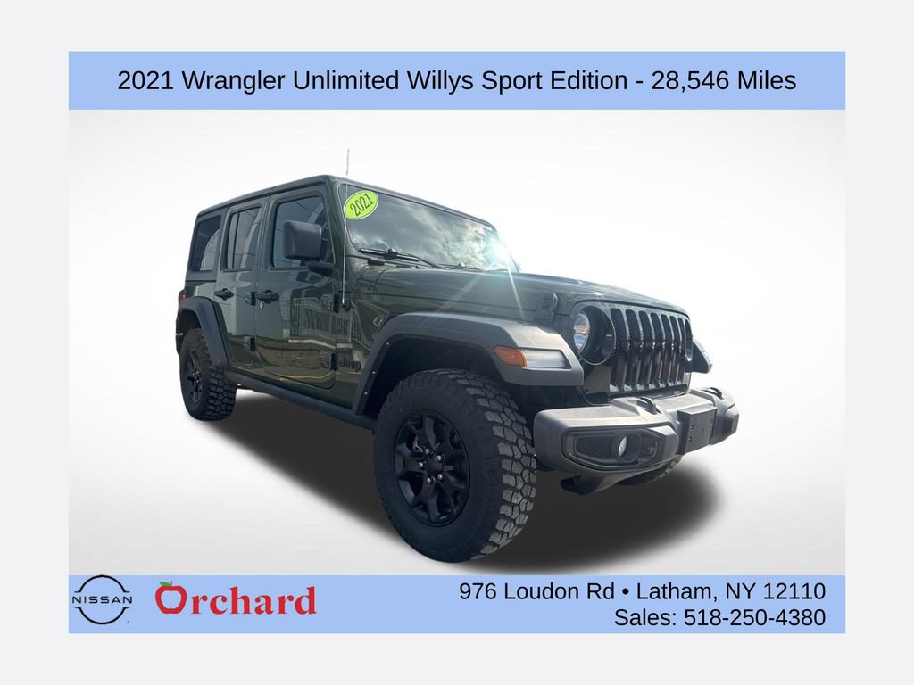 Used 2021 Jeep Wrangler Unlimited Sport AWD/4WD image 1