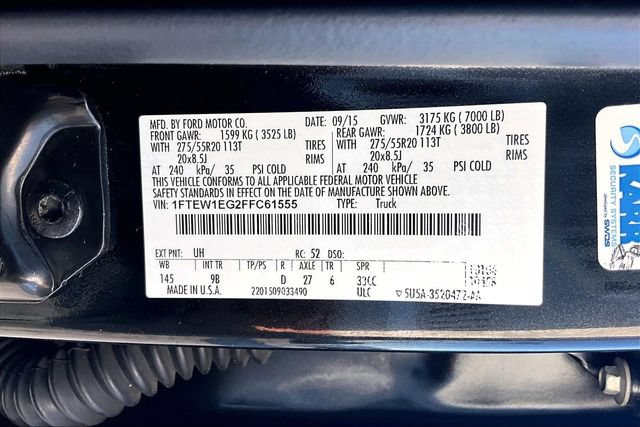 Used 2015 Ford F150 Platinum w/ Equipment Group 701A Luxury AWD/4WD image 29