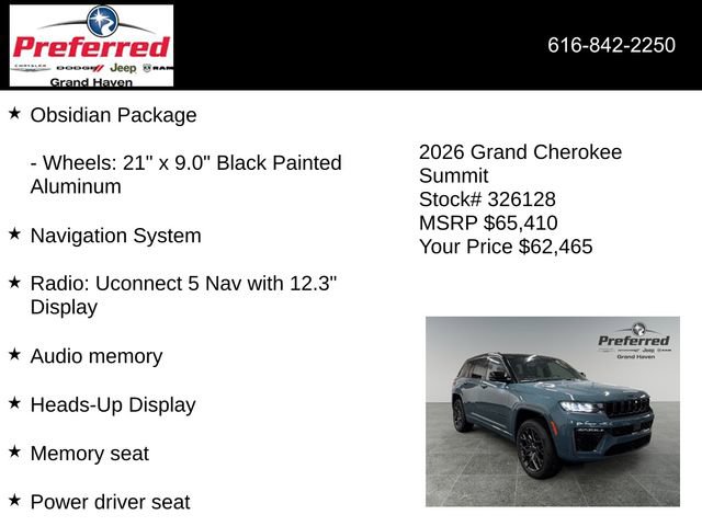 New 2026 Jeep Grand Cherokee Summit image 12