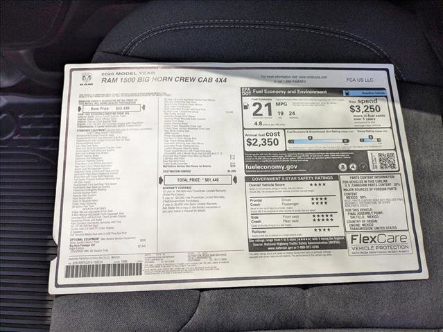 New 2026 RAM 1500 Big Horn w/ Night Edition AWD/4WD image 18