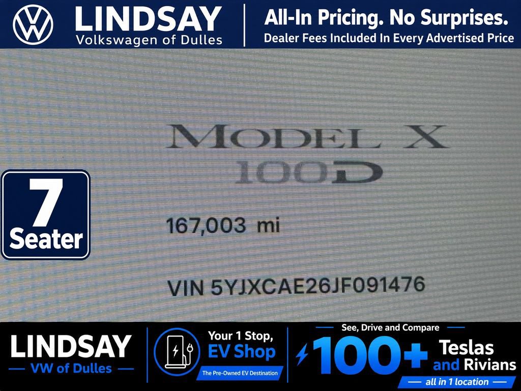 Used 2018 Tesla Model X 100D AWD/4WD image 21