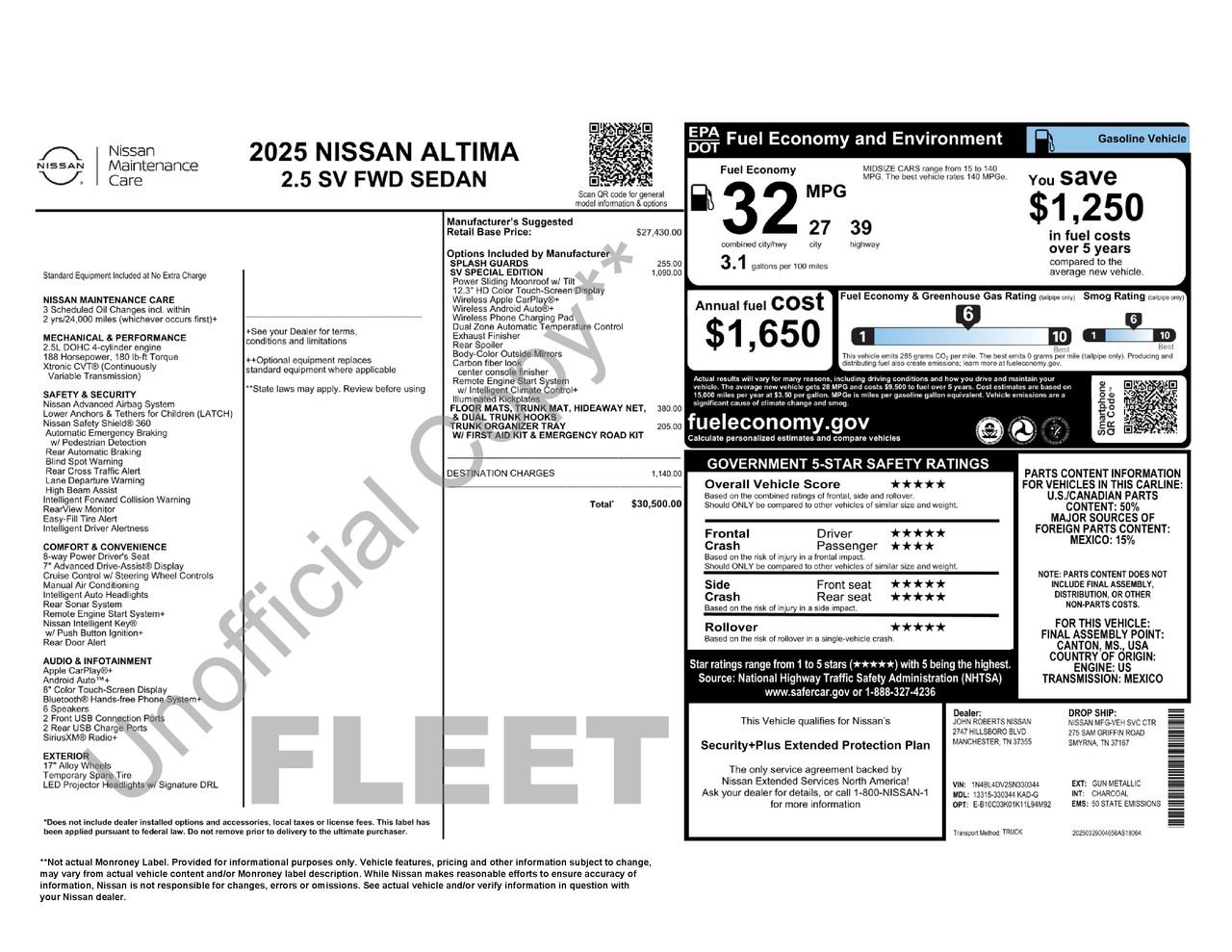 Certified 2025 Nissan Altima 2.5 SV w/ SV Special Edition Package image 31