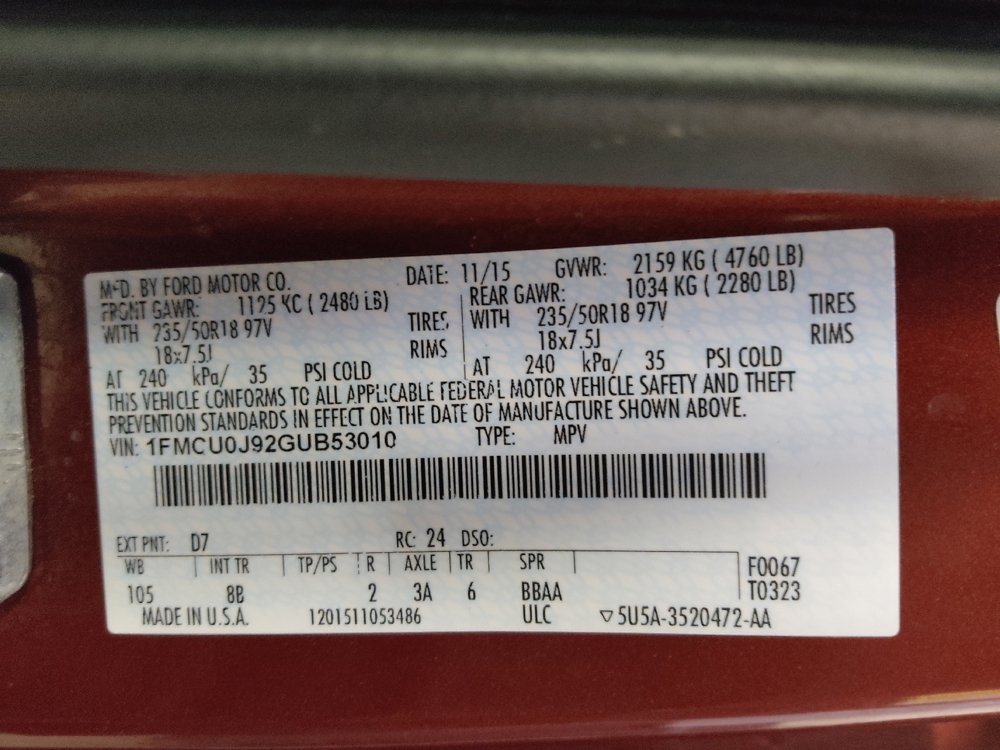 Used 2016 Ford Escape Titanium w/ Equipment Group 301A FWD image 33