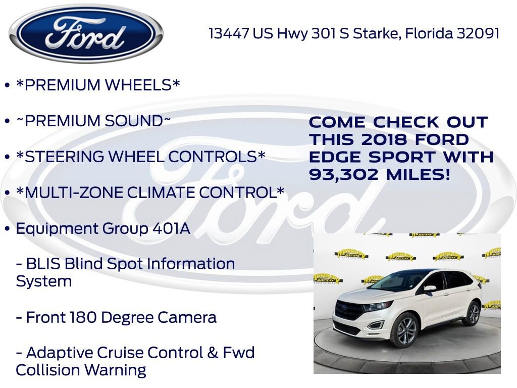 Certified 2018 Ford Edge Sport w/ Equipment Group 401A image 17