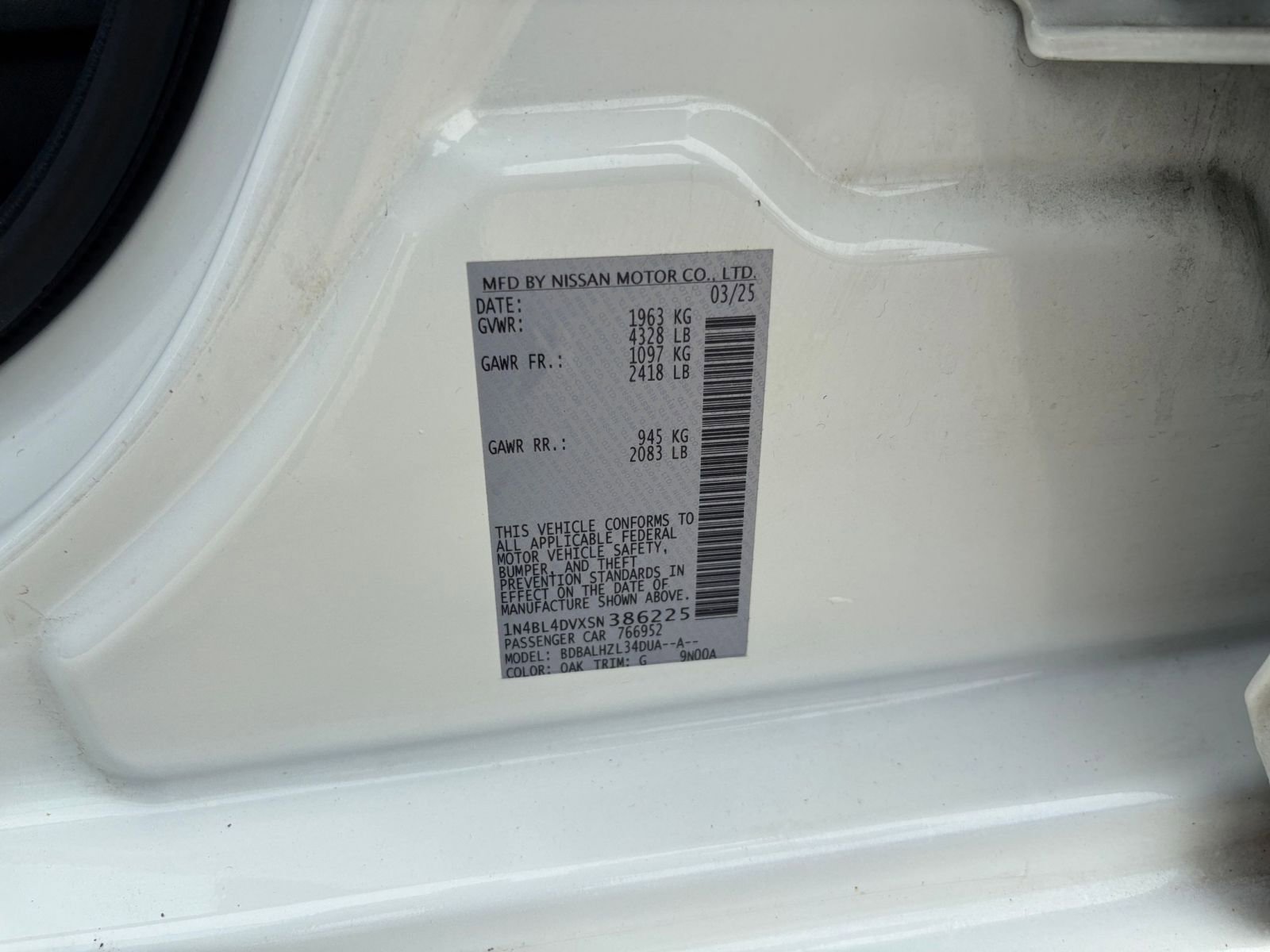 Used 2025 Nissan Altima 2.5 SV FWD image 29