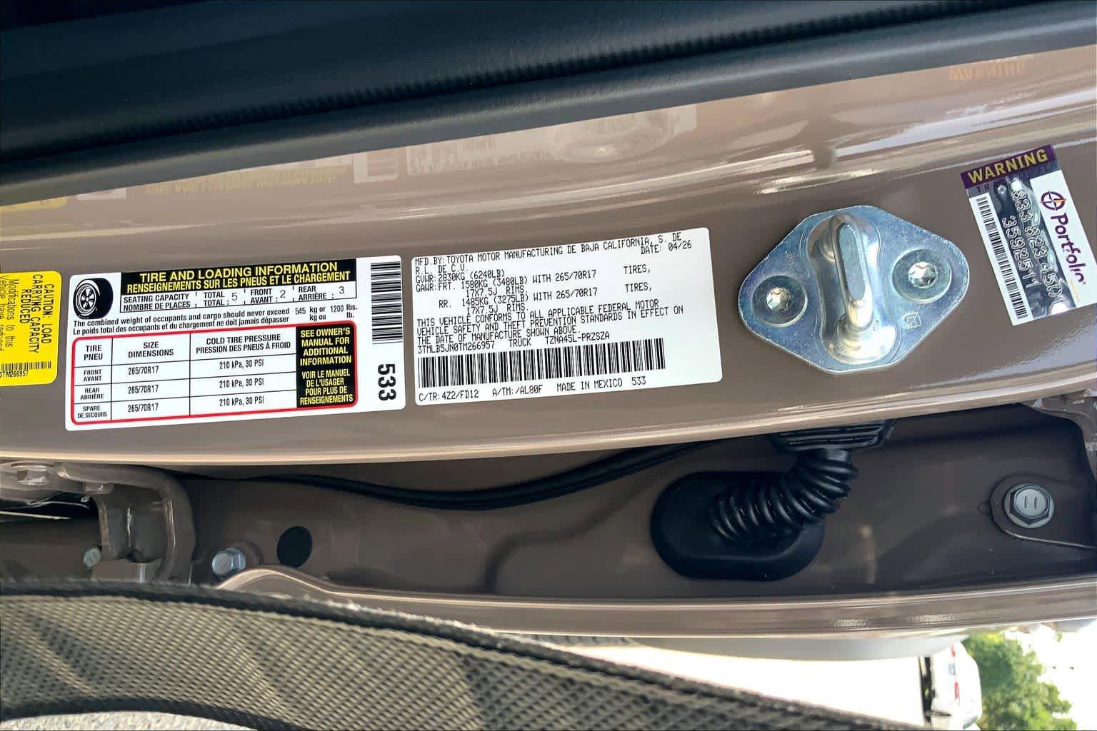 New 2026 Toyota Tacoma TRD Off-Road AWD/4WD image 21