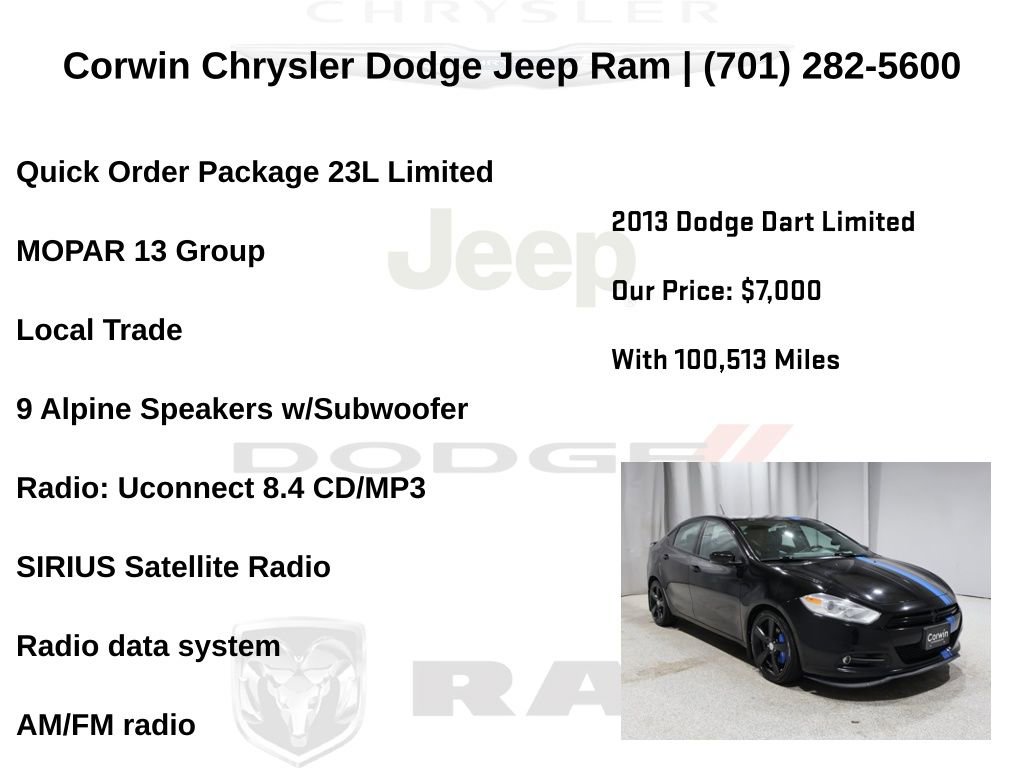 Used 2013 Dodge Dart Limited w/ Mopar 13 Group image 6