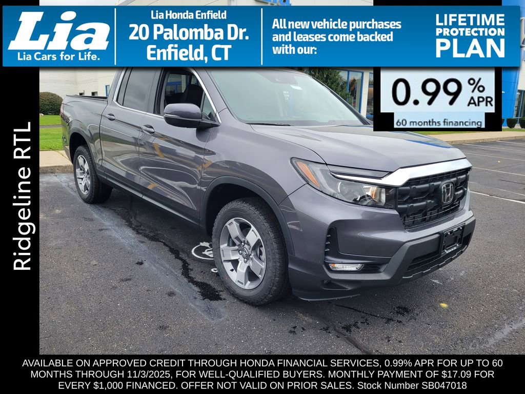 New 2025 Honda Ridgeline RTL