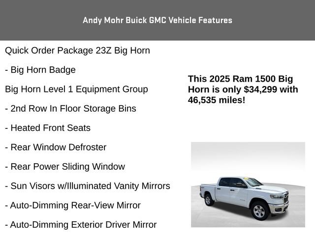 Used 2025 RAM 1500 Big Horn AWD/4WD image 8