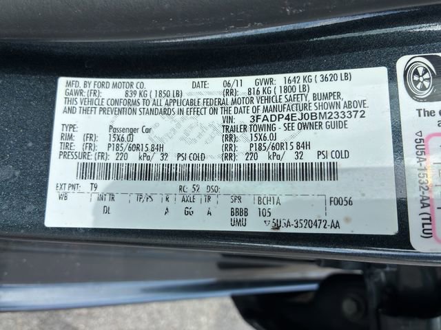 Used 2011 Ford Fiesta SE w/ 203A Rapid Spec Order Code image 16