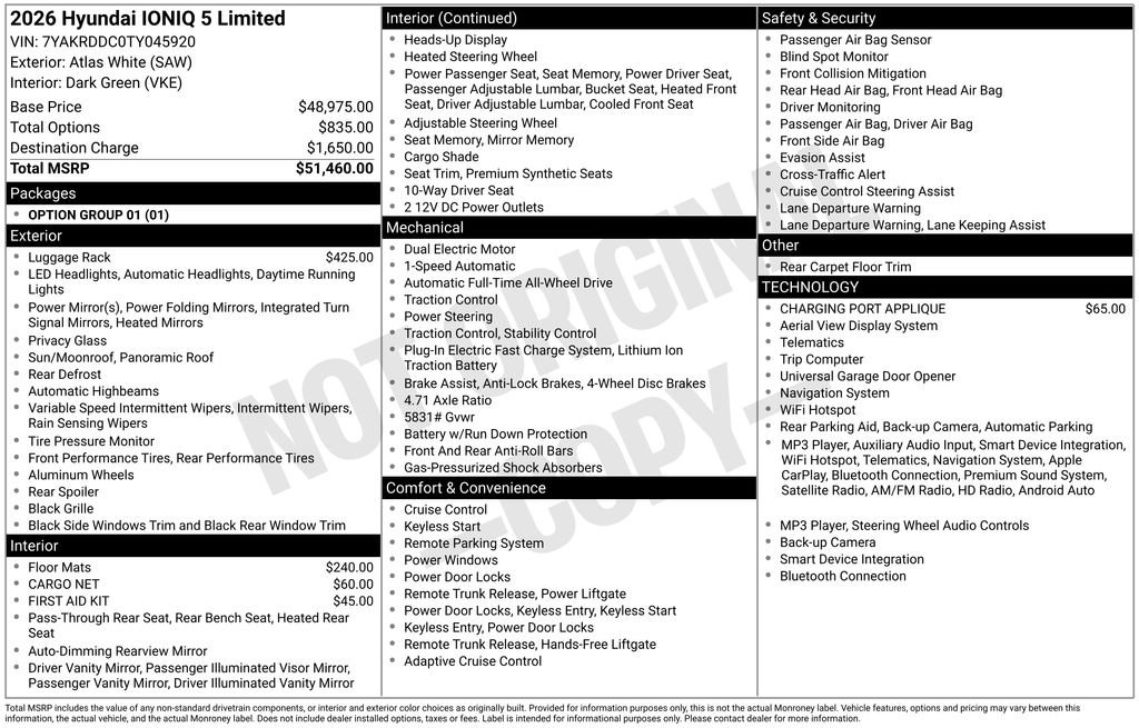 Certified 2026 Hyundai Ioniq 5 Limited AWD/4WD image 31