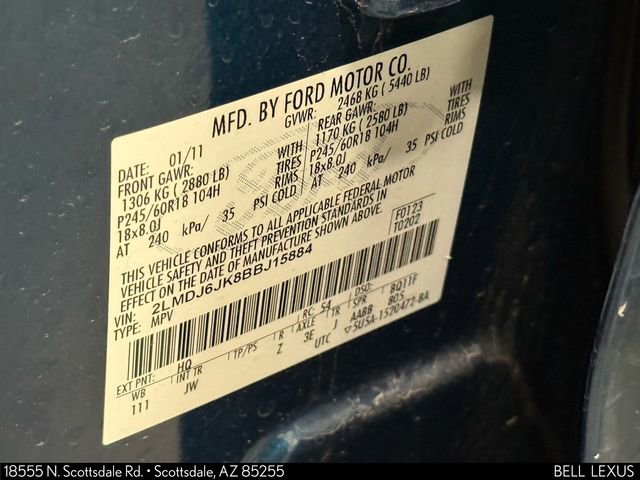 Used 2011 Lincoln MKX 2WD w/ Trailer Tow Pkg image 31